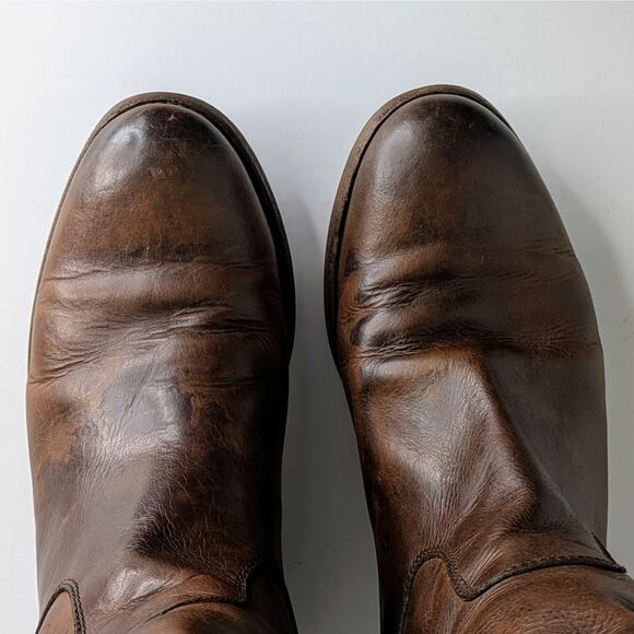 Frye Boots Melissa Button 77172 Womens 8.5 Brown Tall Knee High Leather Riding - Picture 14 of 16